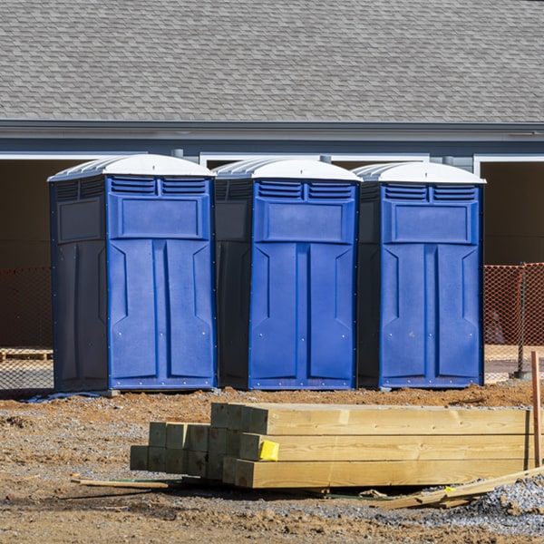 what is the expected delivery and pickup timeframe for the portable toilets in Voorheesville